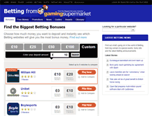 Tablet Screenshot of betting.gamingsupermarket.com